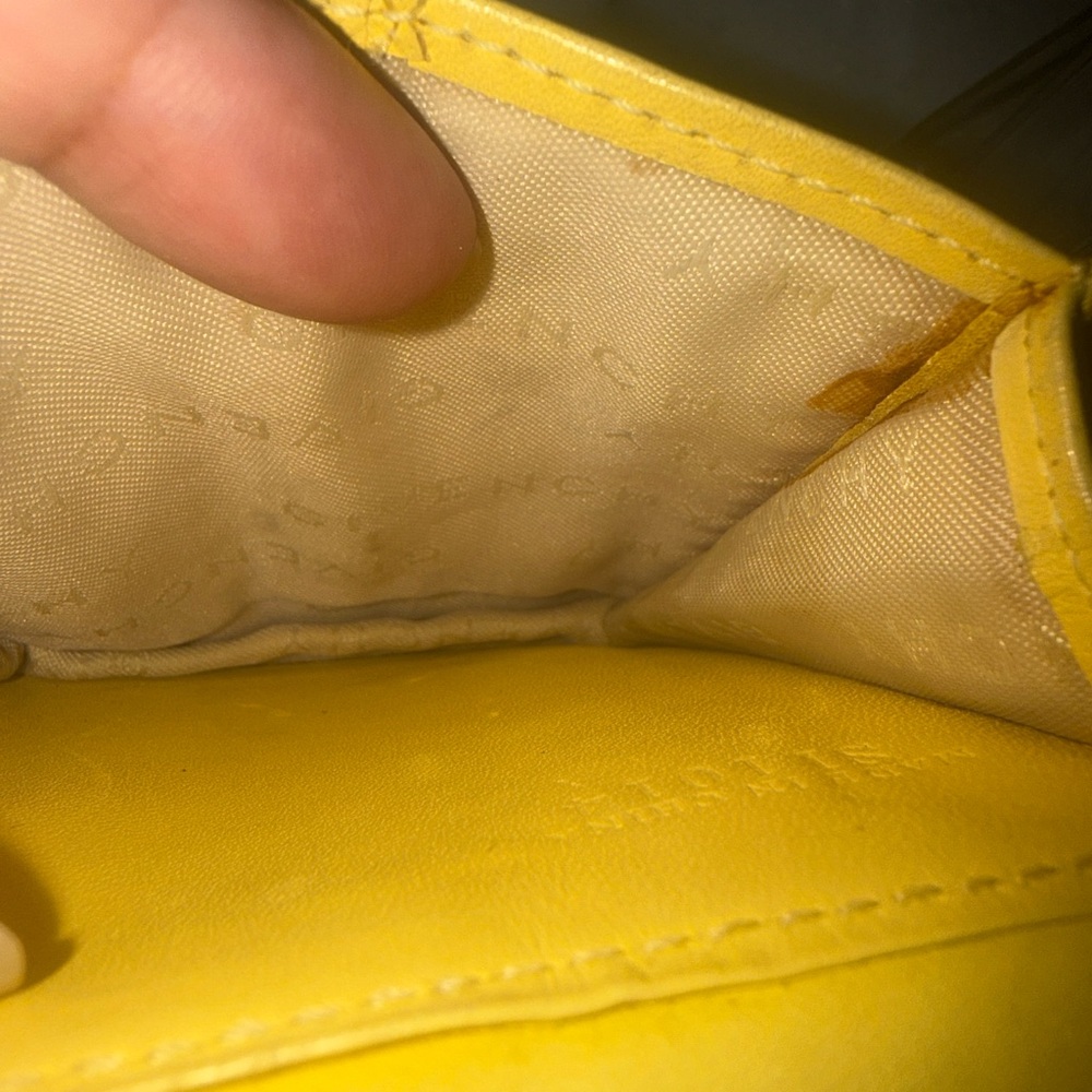 Authentic Givenchy Yellow Leather Crossbody 2014 Timeless Designer Piece-Rare - Picture 11 of 13